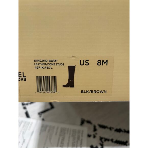 Michael Kors Kincaid Leather Riding Boot Size 8 M Dome Studs Western Equestrian - Picture 10 of 10